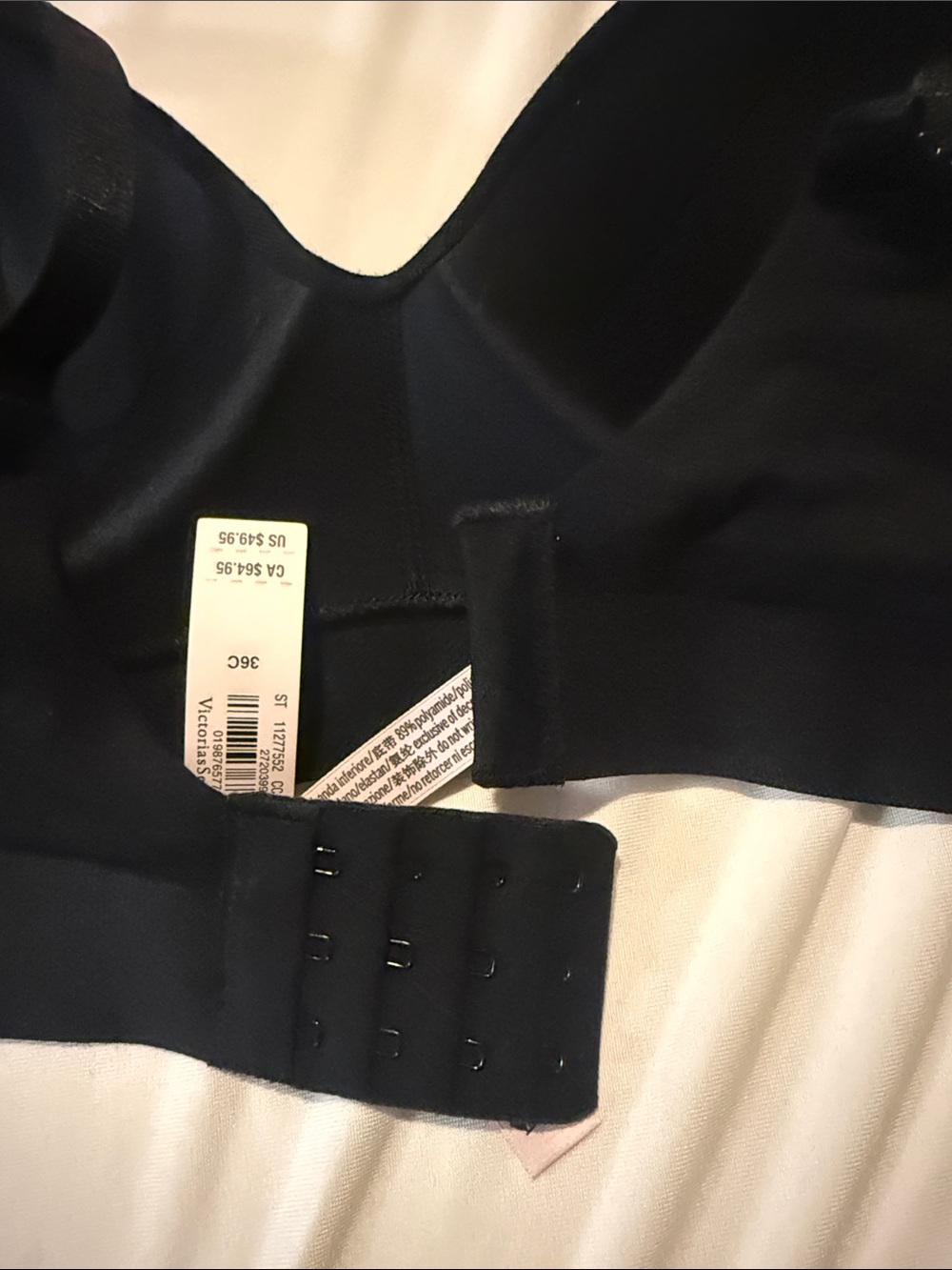 Victoria's Secret Black Wireless T-Shirt Bra with Rhinestone Emblem - Picture 4 of 8